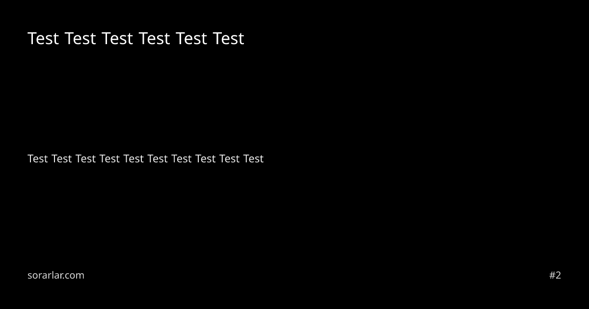 Test Test Test Test Test Test 